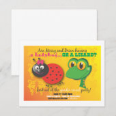 Invitation de la Fête de la Révélation de genre (Devant / Derrière)