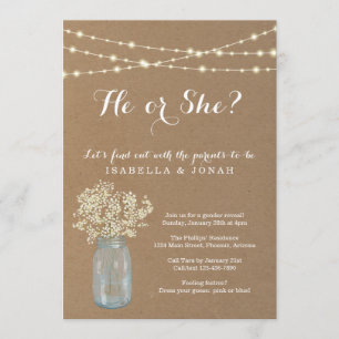 Invitation de la fête de la révélation du genre -