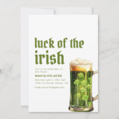 Invitation de la Fête de la Saint-Patrick (Devant)