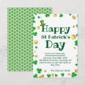 Invitation de la fête de la Saint-Patrick (Devant / Derrière)