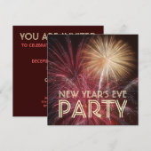 Invitation de la fête de la Saint-Sylvestre (Devant / Derrière)