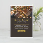 Invitation de la fête de la Saint-Sylvestre Animé  (Debout devant)