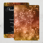 Invitation de la fête de la Saint-Sylvestre Mix Co (Devant / Derrière)