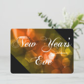 Invitation de la fête de la Saint-Sylvestre Orange (Debout devant)