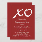 Invitation de la fête de la Saint-Valentin (Devant / Derrière)