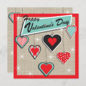 Invitation de la fête de la Saint-Valentin (Devant / Derrière)