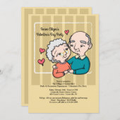 Invitation de la fête de la Saint-Valentin pour le (Devant / Derrière)