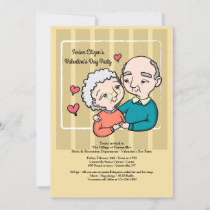 Invitation de la fête de la Saint-Valentin pour le