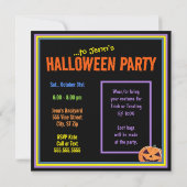 Invitation de la fête de la sorcière (Dos)