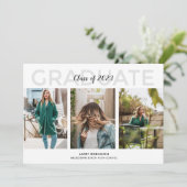 Invitation de la fête de la troisième photo modern (Debout devant)