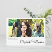 Invitation de la fête de la troisième photo modern (Debout devant)