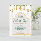 Invitation de la fête de l'Aïd Élégante Lanternes  (Debout devant)