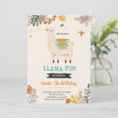 Invitation de la fête de lama bohème d'automne (Debout devant)