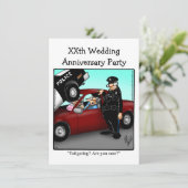 Invitation de la fête de l'anniversaire drôle (Debout devant)