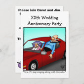 Invitation de la fête de l'anniversaire drôle (Devant / Derrière)