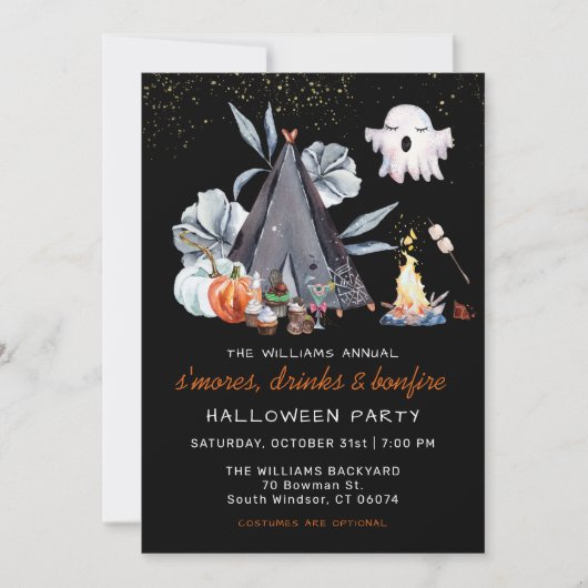 Invitation de la fête de l'aube à feu de joie (Devant)