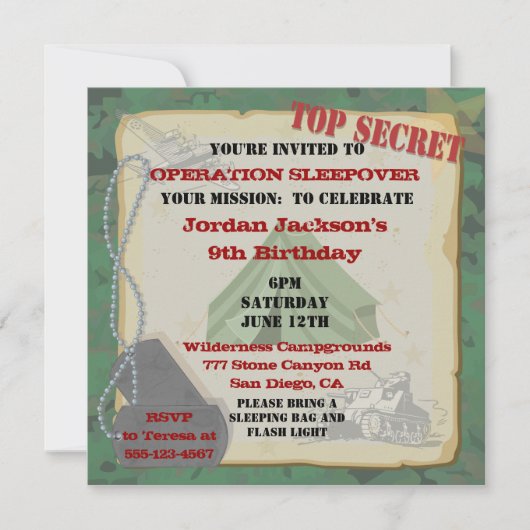 Invitation de la fête de l'aube rustique (Devant)