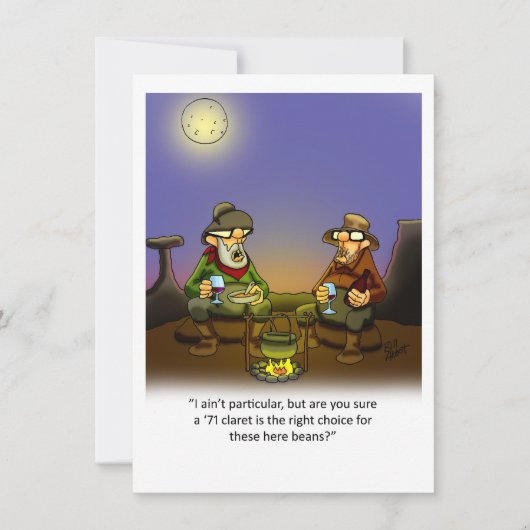 Invitation de la fête de l'Humour du vin drôle (Devant)