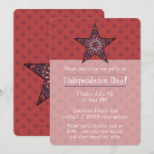 Invitation de la fête de l'Indépendance (Devant / Derrière)