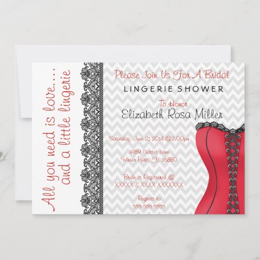 Invitation de la Fête de l'mariée de la Corse noir (Devant)