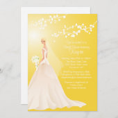 Invitation de la Fête de l'mariée de mariée à la m (Devant / Derrière)