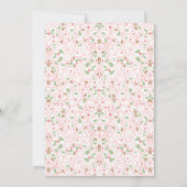 Invitation de la Fête de l'mariée de thé Lacy Teac (Dos)