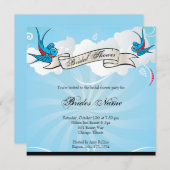 Invitation de la Fête de l'mariée des hirondelles  (Devant / Derrière)