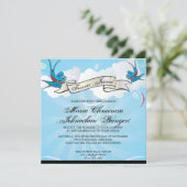 Invitation de la Fête de l'mariée des hirondelles  (Debout devant)