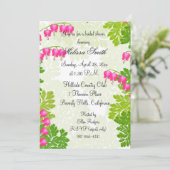 Invitation de la Fête de l'mariée florale de Coeur (Debout devant)