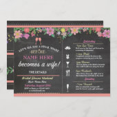 Invitation de la Fête de l'mariée torréfiée à l'éc (Devant / Derrière)