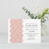 Invitation de la Fête de l'mariée White with Peach (Debout devant)