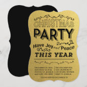 invitation de la fête de l'or faux foild (Devant / Derrière)