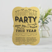 invitation de la fête de l'or faux foild (Debout devant)