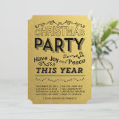 invitation de la fête de l'or faux foild (Debout devant)