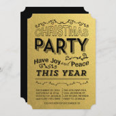 invitation de la fête de l'or faux foild (Devant / Derrière)