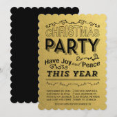 invitation de la fête de l'or faux foild (Devant / Derrière)