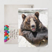 Invitation de la fête de l'ours (Devant / Derrière)