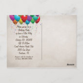 Invitation de la fête de l'ours (Dos)