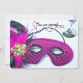 Invitation de la fête de Mardi Gras (Devant)