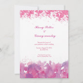 Invitation de la fête de mariage Watercolor (Devant)