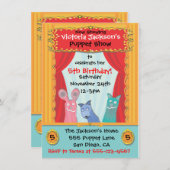 Invitation de la fête de marionnettes (Devant / Derrière)