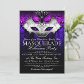 Invitation de la fête de Masquerade de la chauve-s (Debout devant)