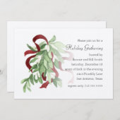 Invitation de la fête de Mistletoe (Devant / Derrière)