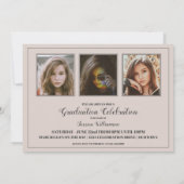 Invitation de la fête de Modèle photo moderne (Dos)