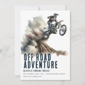 Invitation de la fête de moto Off Road Adventure (Devant)