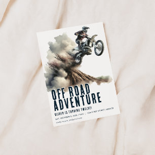 Invitation de la fête de moto Off Road Adventure