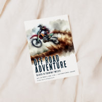 Invitation de la fête de moto Off Road Adventure