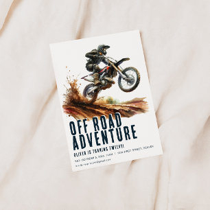 Invitation de la fête de moto Off Road Adventure