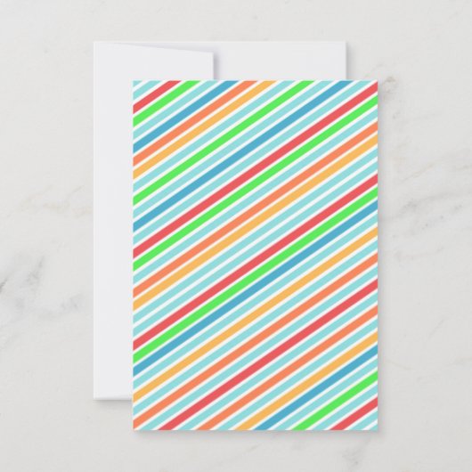 Invitation de la fête de mousse pour enfants (Dos)