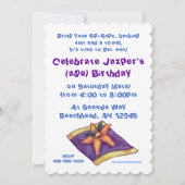 Invitation de la fête de natation sous l'eau (Dos)